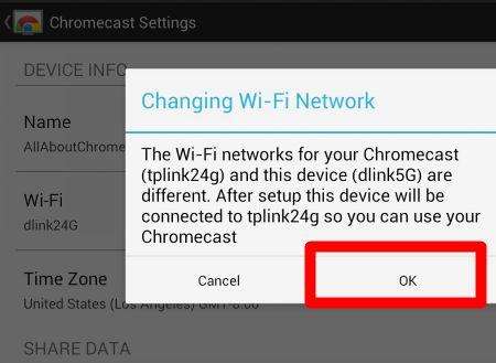 entrar invención compensación How to change Chromecast WiFi network? - All About Chromecast