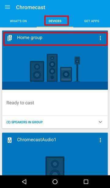 How to use Chromecast Audio multi-room group playback: 4_check group