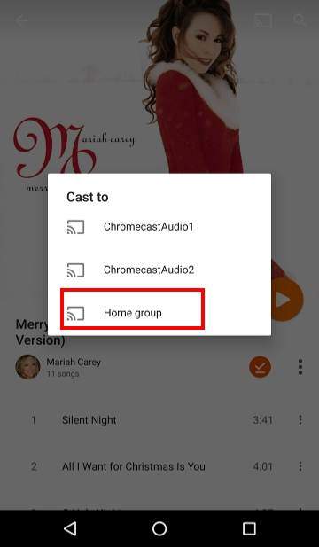 How to use Chromecast Audio multi-room group playback: 6_cast_to_group