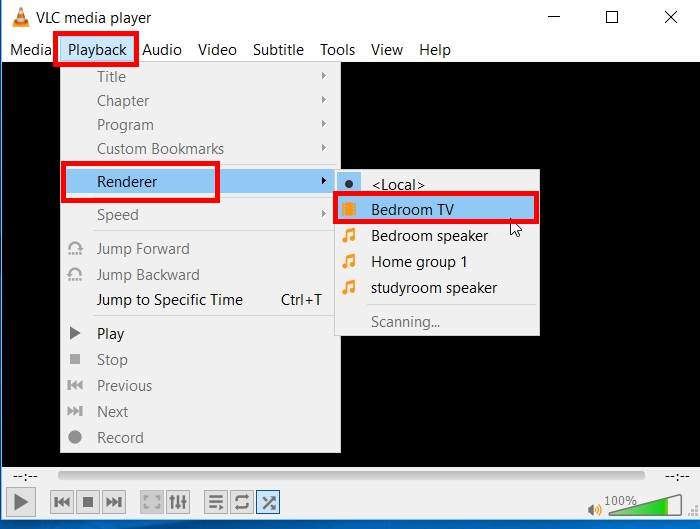 use VLC media player on PC to stream music and video to Chromecast and Chromecast Audio