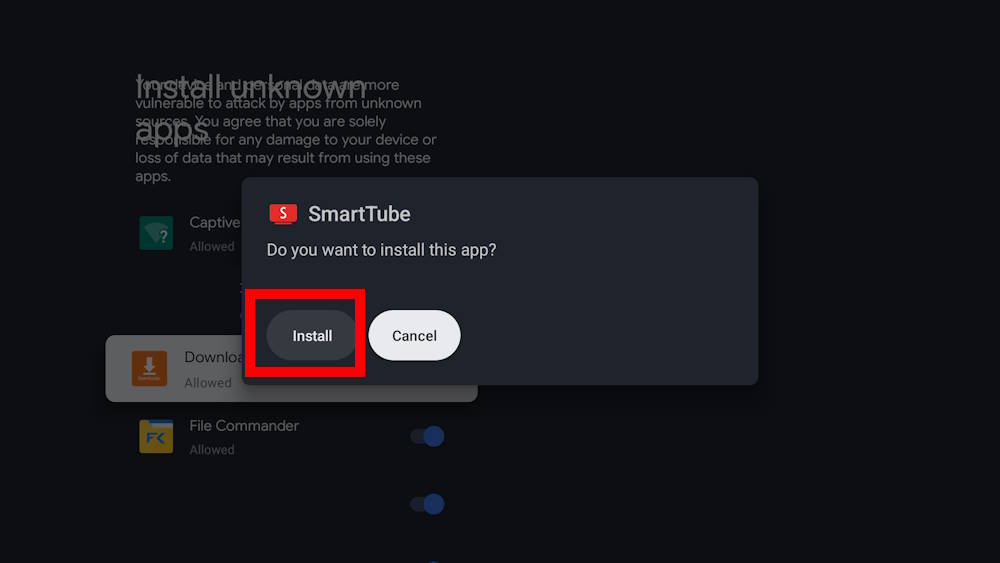 Install SmartTube to watch YouTube without ads on Chromecast with Google TV