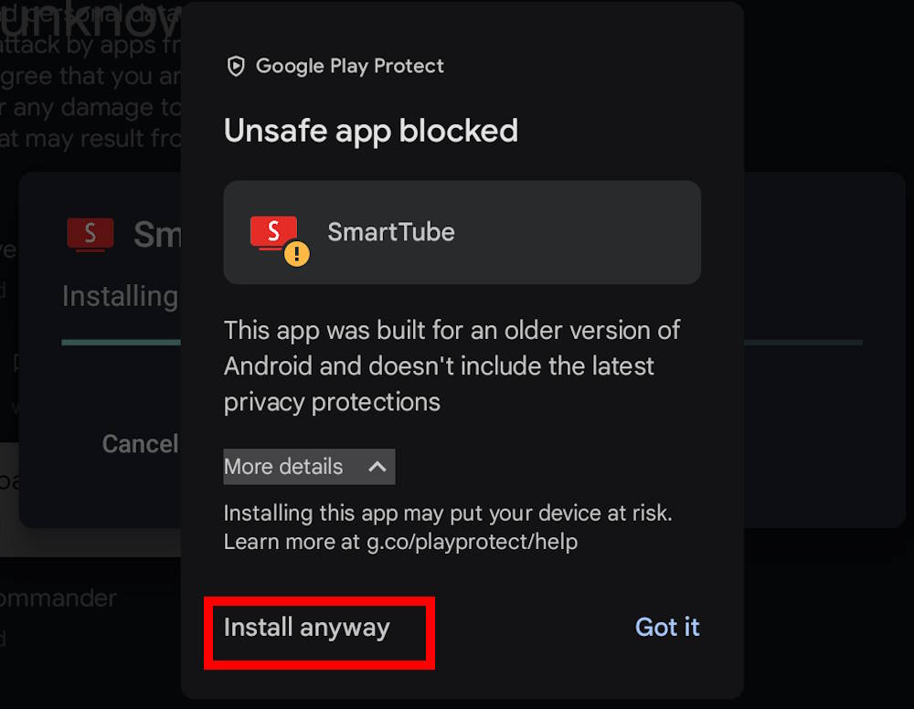 install SmartTube on Chromecast with Google TV