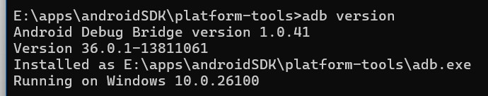 test installation of ADB on windows
